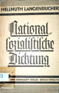 NATIONALSOZIALISTISCHE DICHTUNG (6459)