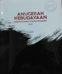 Anugerah Kebudayaan Gubernur daerah Istimewa Yogyakarta 2018