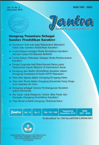 JANTRA : DONGEN NUSANTARA SEBAGAI SUMBER PENDIDIKAN KARAKTER VOL.10 NO.2 HAL.133-248, DESEMBER 2015