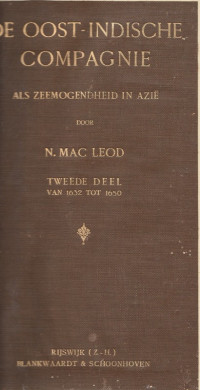 DE OOST-INDISCHE COMPAGNIE ALS ZEEMOGENDHEID IN AZIE