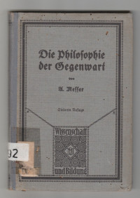 DIE PHILOSOPHIE DER KEGENWART IN DEUTFCHLAND (Rusak)