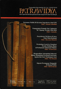 PATRAWIDYA VOL.20 NO.1 HAL. 1-114, APRIL 2019