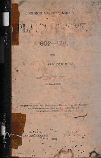 NEDERLANDSCH-INDISCH PLAKAATBOEK 1602-1811 (A.8/1896)