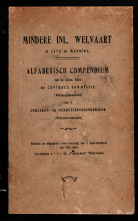 MINDERE INL. OP JAVA EN MADOERA: ALFABETISCH COMPENDIUM (2495)