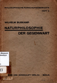 NATURPHILOSOPHIE DER GEGENWART (2550)
