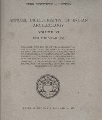 ANNUAL BIBLIOGRAPHY OF INDIAN ARCHAEOLOGY VOLUME XI FOR THE YEAR 1936