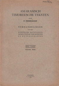AMARASISCH TIMOREESCHE TEKSTEN