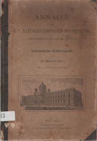 ANNALEN DES K. K. NATURHISTORISCHEN HOFMUSEUMS ( SEPARATABDRUK AUS BAND XIV, HEFT 3-4)