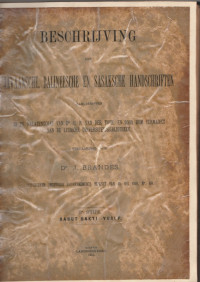 BESCHRIJVING DER JAVAANSCHE, BALINEESCHE EN SASAKSCHE HANDSCHRIFTEN 3 STUK : RABUT SAKTI-YUSLP (36)