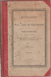 BIJDRAGEN TOT DE TAAL, LAND EN VOLKENKUNDE VAN NEDERLANDSCH-INDIE DEEL 71