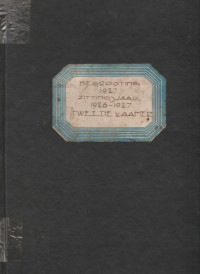 BEGROTING 1927, ZITTINGSJAAR 1926 - 1927 TWEEDE KAMER