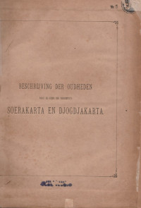 BESCHRIJVING DER OUDHEDEN NABIJ DE GRENS DER RESIDENTIE'S SOERAKARTA EN DJOGJAKARTA (5)