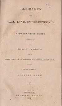 BIJDRAGEN TOT DE TAAL, LAND, EN VOLKENKUNDE VAN NEDERLANDSCH INDIE NIEUWE VOLGREEKS, ACHTSTE DEEL