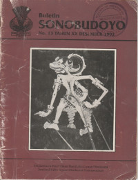 BULETIN SONOBUDOYO NO. 13 TAHUN XX DESEMBER 1992