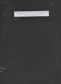 CHRONOLOGISCH OVERZICHT VAN HET BEHANDELDE IN HET COLLEGE VAN GEDELEGEERDEN ZITTINGSJAAR 1932 - 1933 ( Rusak)