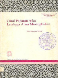 Curai Paparan Adat Lembaga Alam Minangkabau
