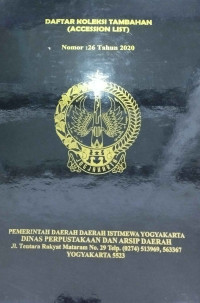 Daftar Koleksi Tambahan (Accession List) Nomor 26 Tahun 2020