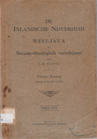 DE INLANDSCHE NIJVERHEID IN WEST-JAVA ALS SOCIAAL-ETHNOLOGISCH VERSCHIJNSEL : VROUWE KAOENG ( ARENGA SACCHARIFERA LABILL) (44)
