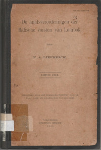 DE LANDSVERORDENINGEN DER BALISCHE VORSTEN VAN LOMBOK (47)