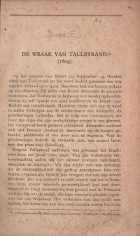 DE WRAAK VAN TALLEYRAND ( 1809) (95)