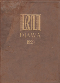 DJAWA TIJDSCHRIFT VAN HET JAVA - INSTITUUT 9e JAARGANG IX 1929