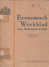 ECONOMISCH WEEKBLAD VOOR NEDERLANDSCH-INDIE, 24 JANUARI 1942, ELFDE JAARGANG, NO. 4