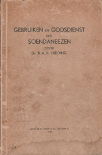 GEBRUIKEN EN GODSDIENST DER SOENDANEEZEN