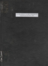 HANDELINGEN VAN HET VOLKSRAAD ZITTINGSJAAR 1929 - 1930