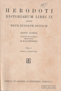 HERODOTI HISTORIARUM LIBRI IX VOL. 1