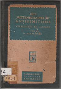 HET WETENSCHAPPELIJK ANTISEMITISME WEERLEGGING EN VERTOOG