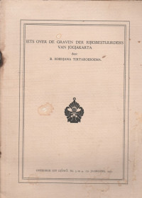 IETS OVER DE GRAVEN DER RIJKSBESTUURDERS VAN JOGJAKARTA
