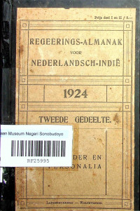 REGEERINGS-ALMANAK VOOR NEDERLANDSCH-INDIE (B.14/1920)