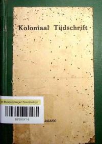 KOLONIAAL TIJDSCHRIFT (B.8/1926)