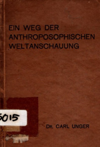 EIN WEG DER ANTHROPOSOPHISCHEN WELTANSCHAUUNG (5015)