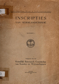 INSCRIPTIES VAN NEDERLANDSCH-INDIE (A.10/1940)