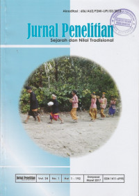 JURNAL PENELITIAN SEJARAH DAN NILAI TRADISIONAL VOL. 24 NO. 1, MARET 2017