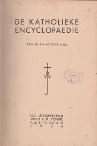 DE KATHOLIEKE ENCYCLOPAEDIE 21
