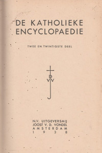 DE KATHOLIEKE ENCYCLOPAEDIE 22