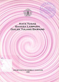 Kata Tugas Bahasa Lampung Dialek Tulang Bawang