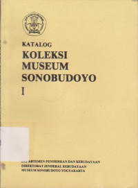Katalog Museum Sonobudoyo I