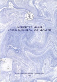 Keberterimaan Kosakata Baku Bahasa Indonesia