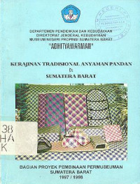 KERAJINAN TRADISIONAL DI ANYAMAN PANDAN DI SUMATERA BARAT