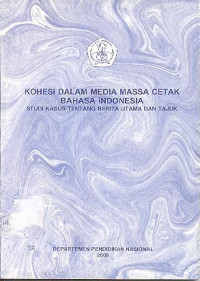 Kohesi dalam Media Massa Cetak Bahasa Indonesia