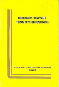 Lingkungan Budaya pada Masyarakat Perumahan Rakyat Daerah Sumatera Utara