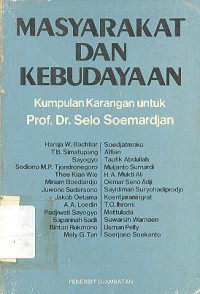 MASYARAKAT DAN KEBUDAYAAN