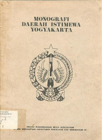 MONOGRAFI DAERAH ISTIMEWA YOGYAKARTA