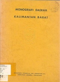 MONOGRAFI DAERAH KALIMANTAN BARAT