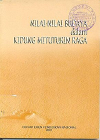 Nilai-Nilai Budaya dalam Kidung Mituturin Raga