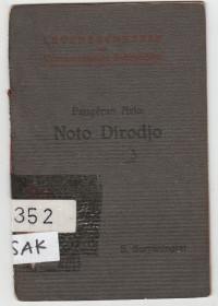 LEVENSSCHETSEN VAN PANGERAN ARIO NOTO DIRODJO