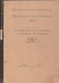 OUDHEIDKUNDIG VERSLAG 1924